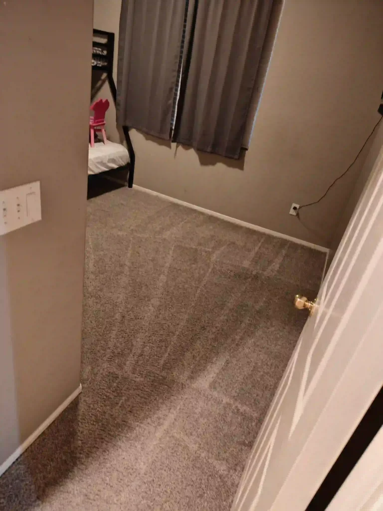 Happy family enjoying fresh, clean carpets in their Menifee, CA living room after professional cleaning