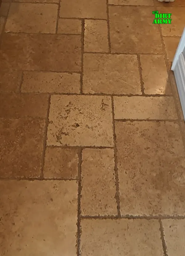 this is Travertine & Natural Stone Tile Cleaning in Temecula
