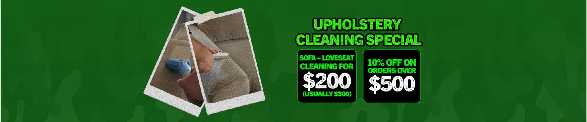 pholstery cleaning special for sofa and loveseat deep cleaning at a discounted price