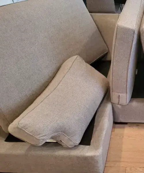 Complete sectional couch breakdown for high-standard upholstery cleaning in Jurupa Valley