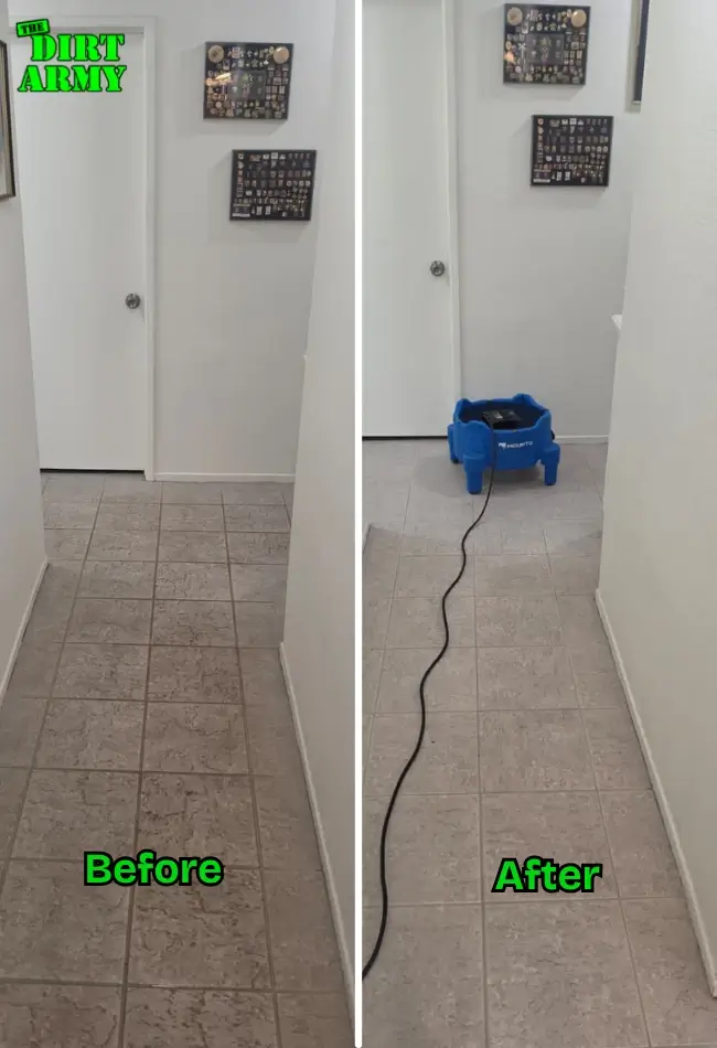 before and after image about tile floor cleaning in murrieta homes