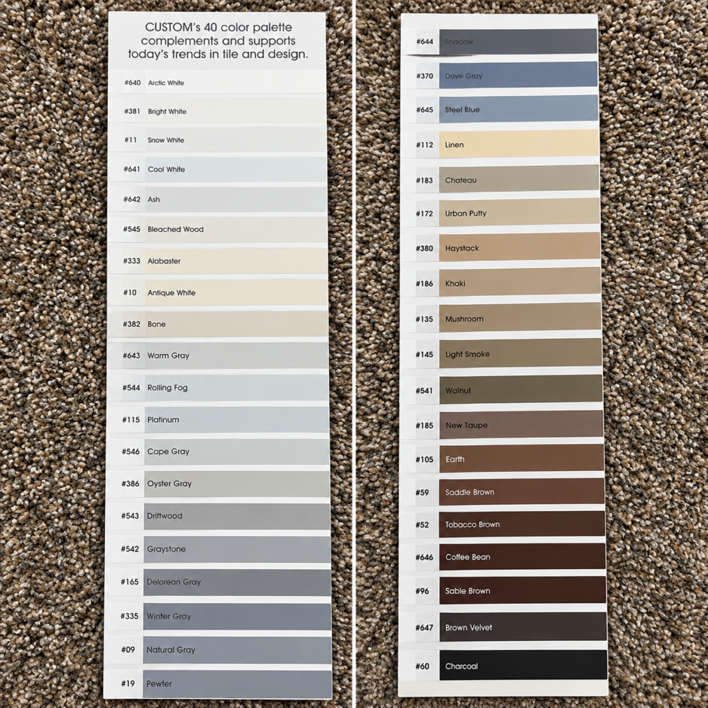 Grout Color Sealing Color Options in Murrieta, CA