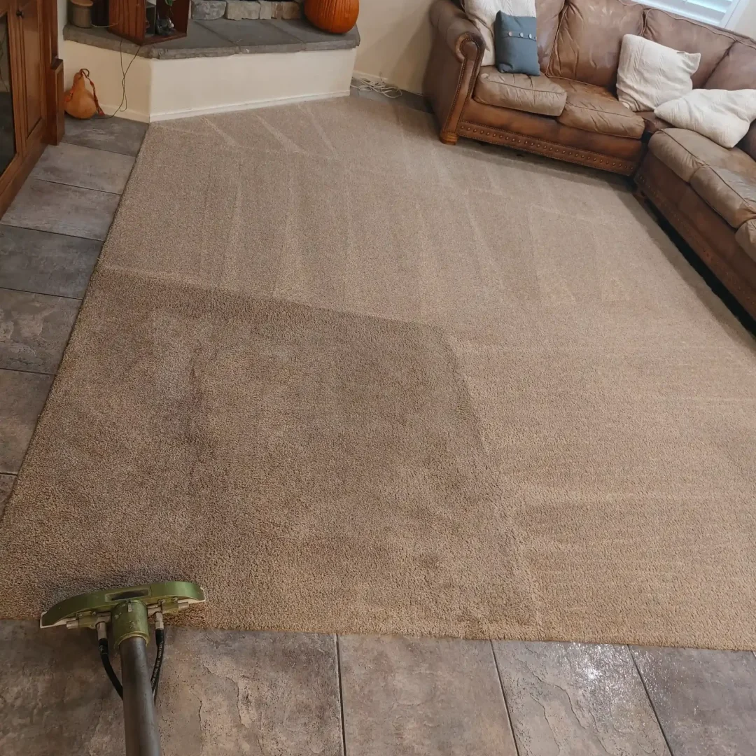 Carpet cleaning improving indoor air quality in Jurupa Valley